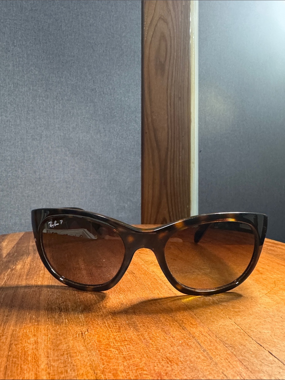 Used Ray-Ban RB4216 719/T5 Women’s Tortoiseshell Cat Eye Sunglasses - Brown